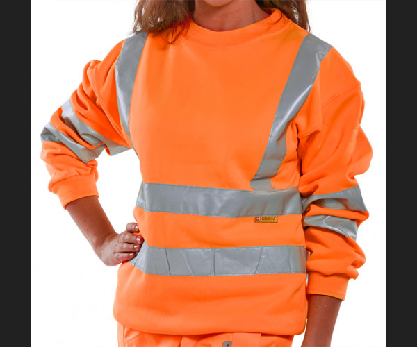 BEESWIFT HI-VISIBILITY SWEATSHIRT ORANGE