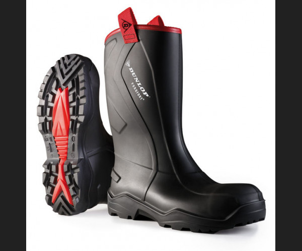 PUROFORT+RUGGED FULL SAFETY  RIGGER BOOT BLACK