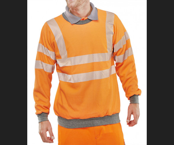 BEESWIFT ARC FLASH GO/RT SWEATSHIRT ORANGE