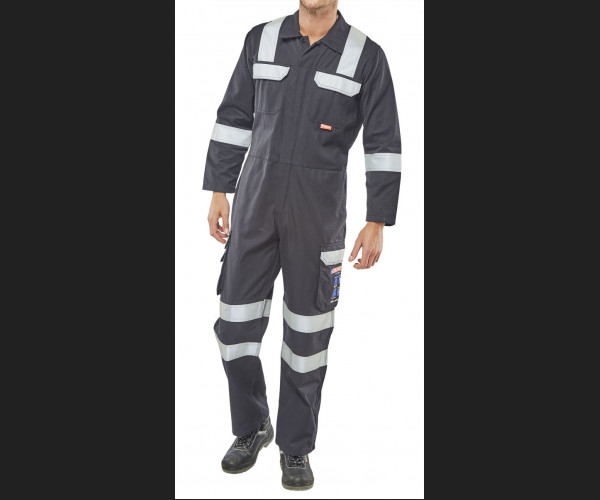 BEESWIFT ARC FLASH COVERALL NAVY BLUE