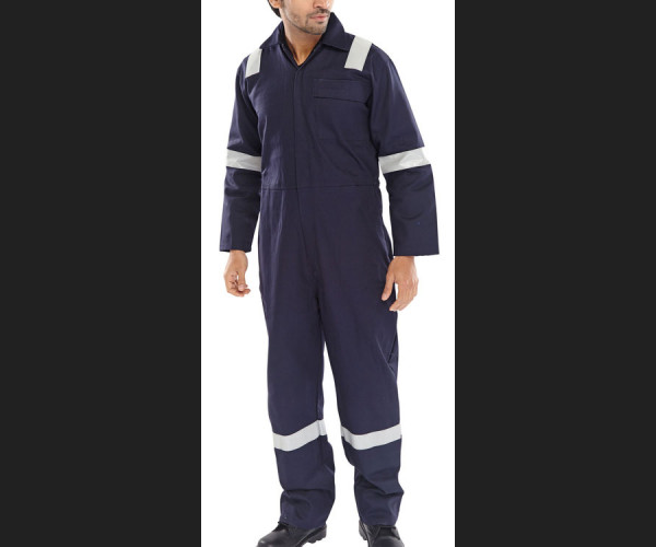 BEESWIFT FIRE RETARDANT NORDIC DESIGN BOILERSUIT NAVY BLUE