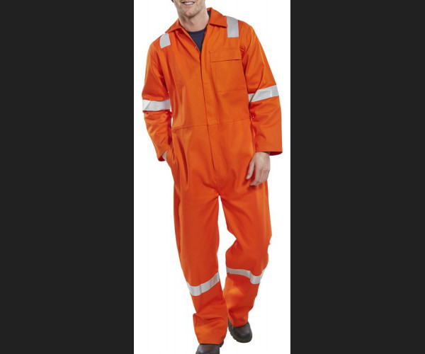 BEESWIFT FIRE RETARDANT NORDIC DESIGN BOILERSUIT ORANGE