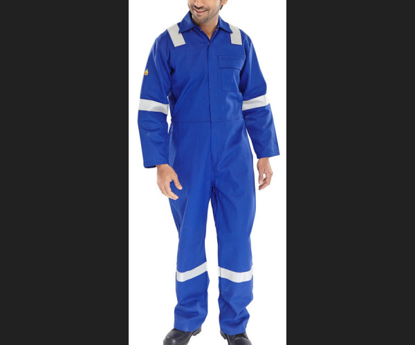 BEESWIFT FIRE RETARDANT NORDIC DESIGN BOILERSUIT ROYAL BLUE