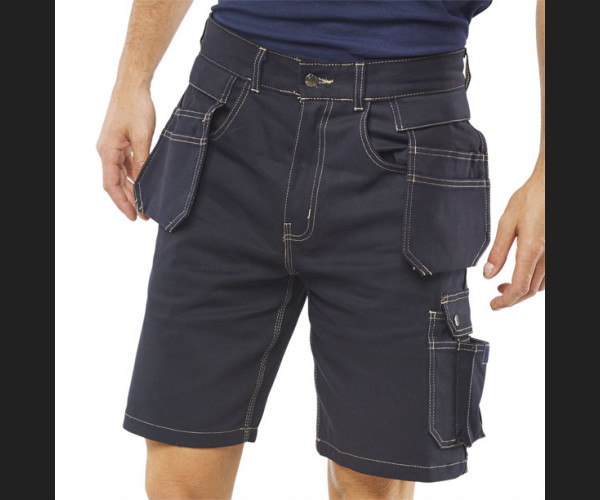 BEESWIFT GRANTHAM MULTI-PURPOSE POCKET SHORTS NAVY BLUE