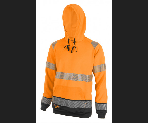 BEESWIFT HIVIS TWO TONE HOODY ORANGE / BLACK