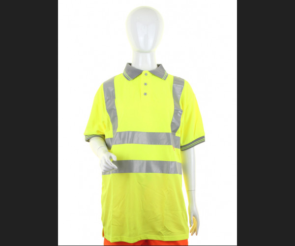 BEESWIFT LADIES HIVIZ S/S POLO SATURN YELLOW