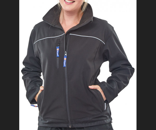 BEESWIFT LADIES SOFT SHELL JACKET BLACK