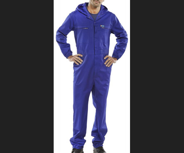 BEESWIFT Super Click Hooded Boilersuit ROYAL BLUE