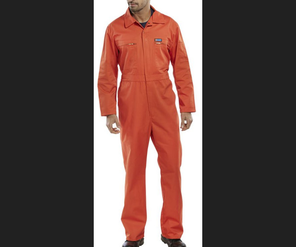 BEESWIFT Super Click Heavyweight Boilersuit ORANGE