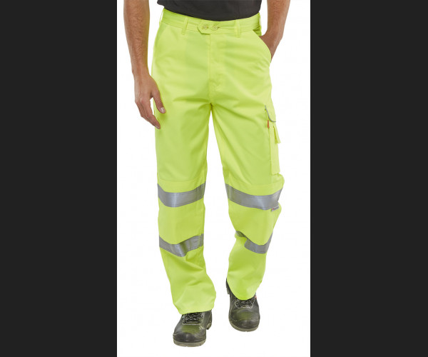 BEESWIFT Poly Cotton EN471 Trousers SATURN YELLOW