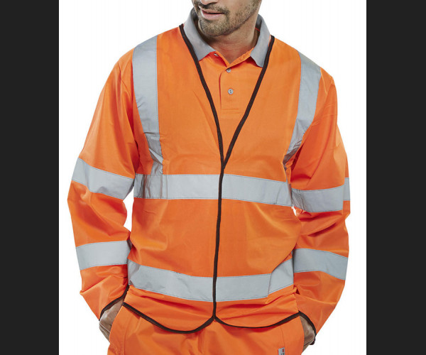 BEESWIFT FIRE RETARDANT HI-VIS JERKIN ORANGE