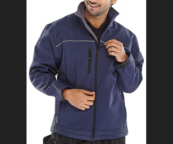 BEESWIFT SOFT SHELL JACKET NAVY BLUE