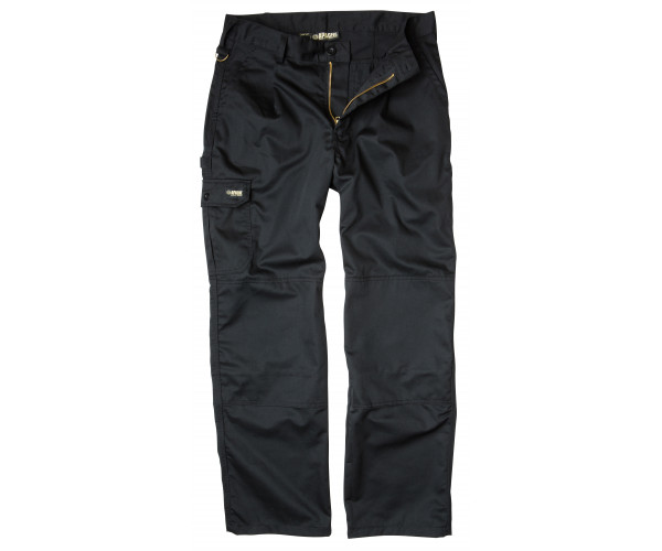 Apache APIND Black Industry Work Trousers – Lightweight Cargo with Knee Pad Pockets