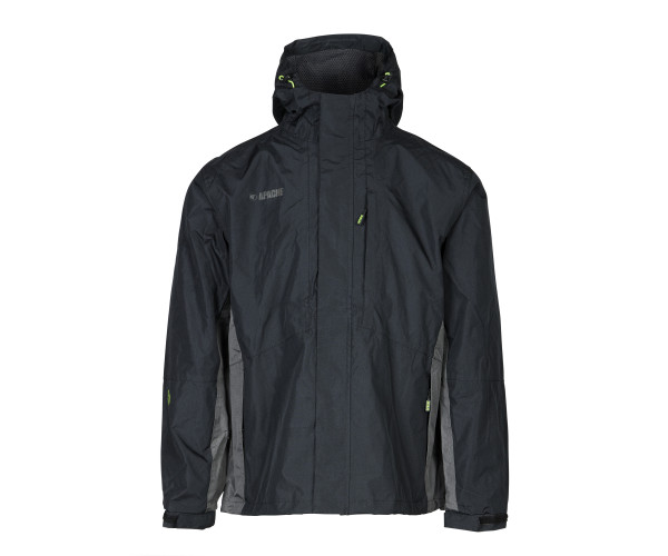 Apache Welland Waterproof Jacket – Black/Grey, 3000mm Rated