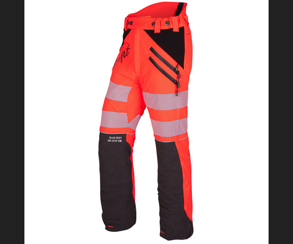 AT4050 Breatheflex Chainsaw Trousers High Vis Orange Design C Class 1