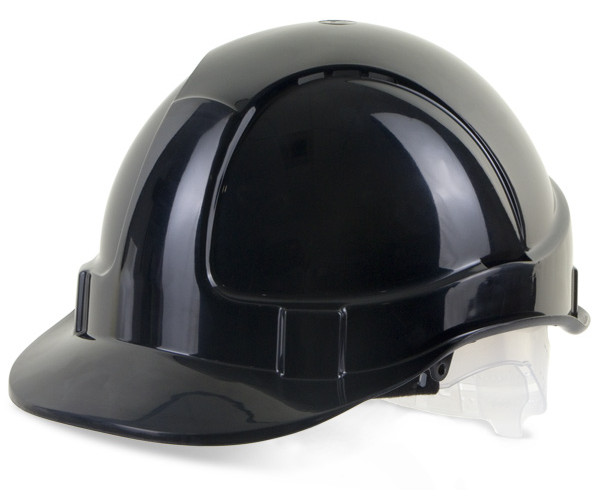 BEESWIFT ECONOMY VENTED SAFETY HELMET BLACK PLASTIC HARNESS