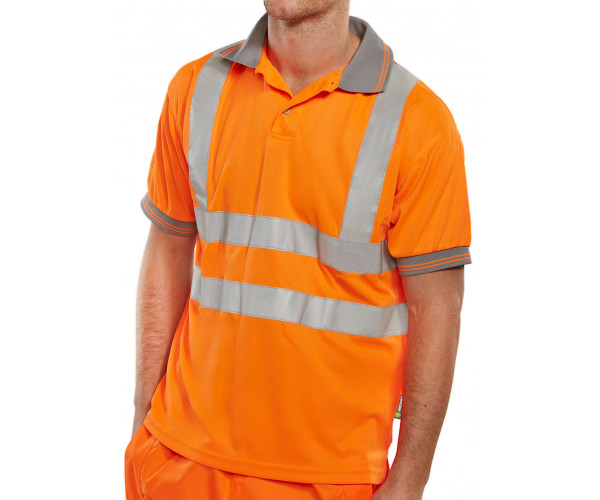 BEESWIFT POLO SHIRT SHORT SLEEVED ORANGE