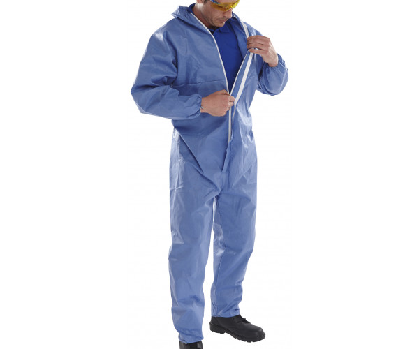 BEESWIFT COC10 DISPOSABLE COVERALL BLUE  TYPE 5/6