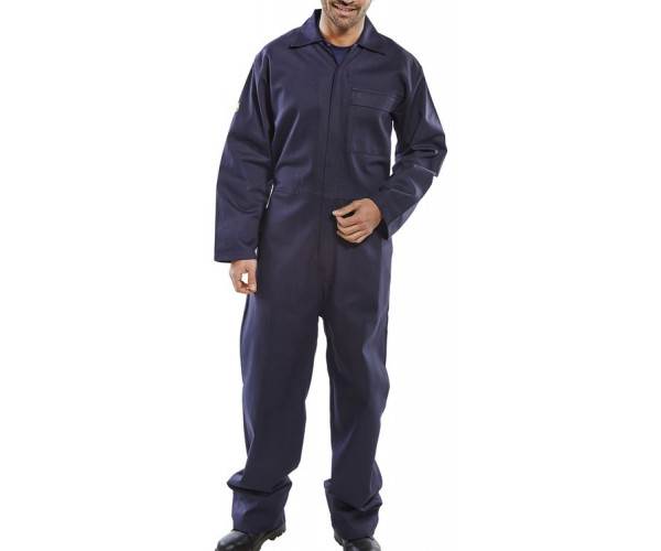 BEESWIFT FIRE RETARDANT BOILERSUIT NAVY BLUE