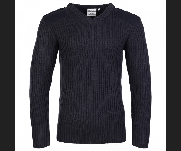 120V FORT V-NECK COMBAT JUMPER NAVY BLUE