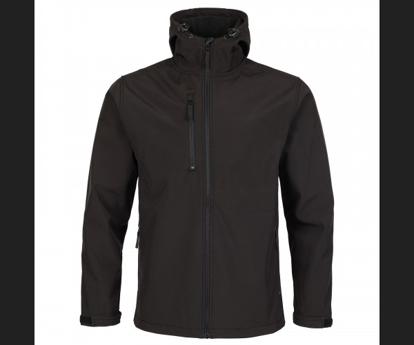 234 FORT HOLKHAM HOODED SOFTSHELL JACKET BLACK