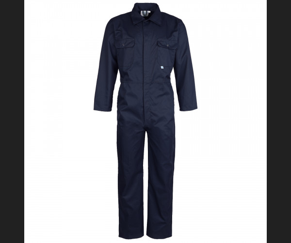 344 FORT STUD FRONT COVERALL NAVY BLUE