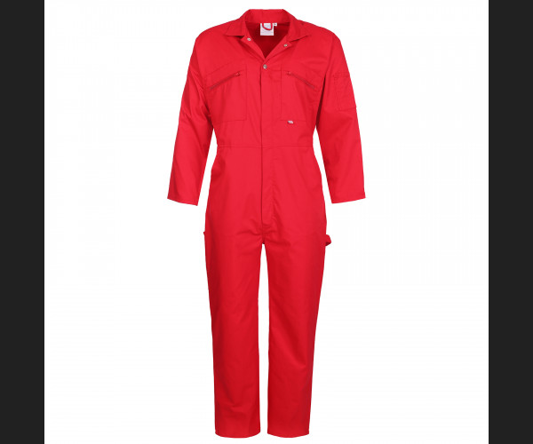 366 FORT ZIP FRONT COVERALL RED