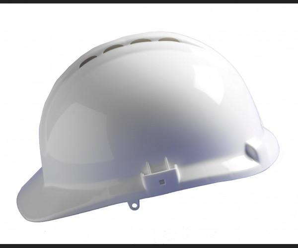 CENTURION 1100 Full Peak White Slip Ratchet Vented Euro Helmet