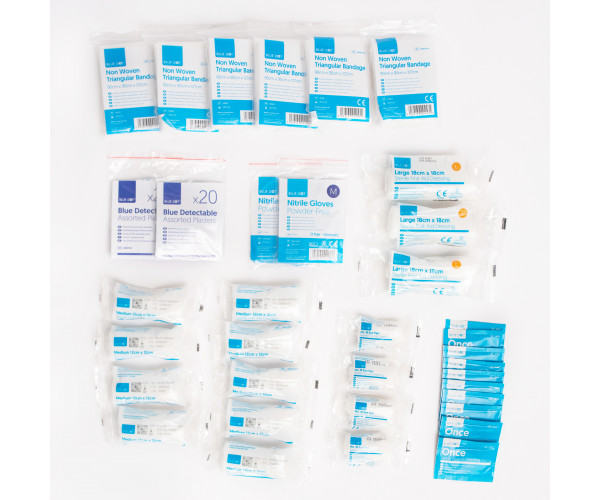 Blue Dot HSE Standard CATERING 1-20 Person First-Aid Kit Refill 