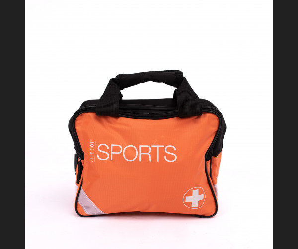 Blue Dot PREMIUM STANDARD Sports Kit Complete In MEDIUM Orange Bag 