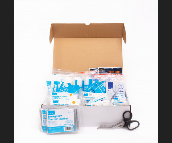 Blue Dot BS 8599-1 (2019) MEDIUM Catering First-Aid Kit Refill 