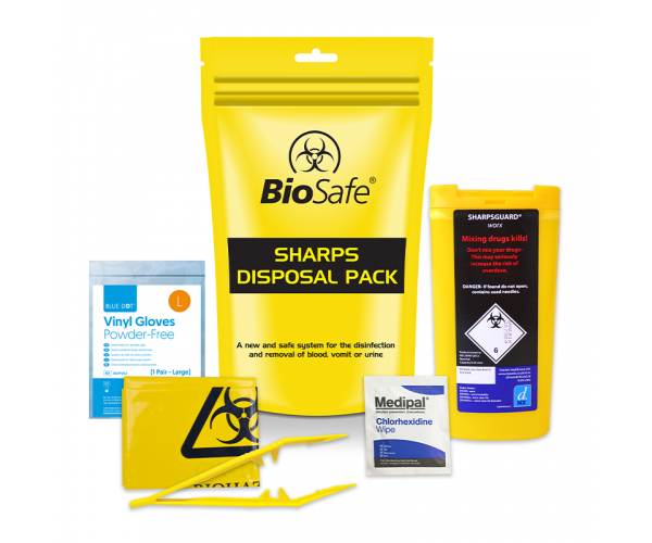 10x BioSafe Standard Sharps Disposal Pack 