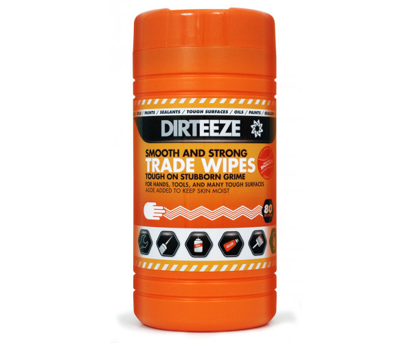 DIRTEEZE SMOOTH AND STRONG WIPES (TUB OF 80)