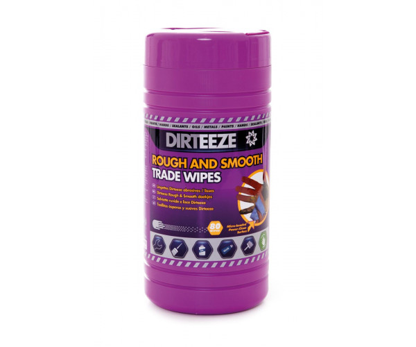 Dirteeze Rough & Smooth Heavy Duty Trade Wipes Tub 80 Dirteeze Rough & Smooth Heavy Duty Trade Wipes Tub 80