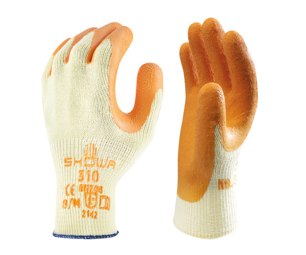 Showa 310 Orange Latex Grip Glove – Breathable & Durable