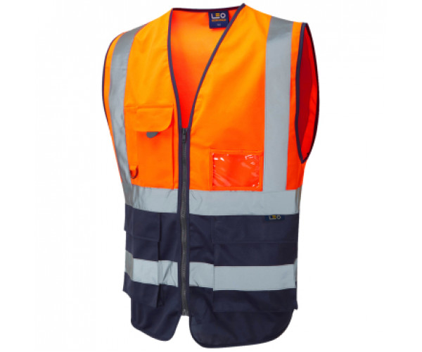 LEO LYNTON EcoViz Superior Hi Viz Waistcoat Two Tone