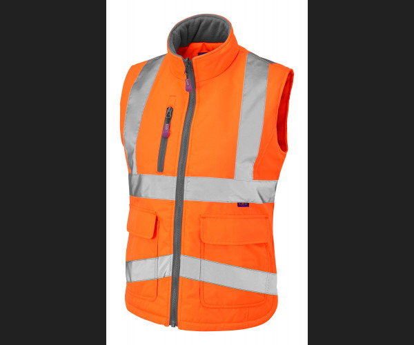 LEO SANDYMERE Leo EcoViz Womens Bodywarmer HV ORANGE