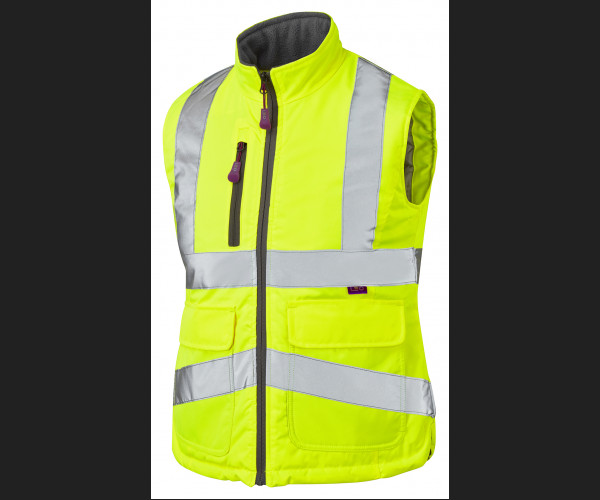 LEO SANDYMERE Leo EcoViz Womens Bodywarmer HV YELLOW