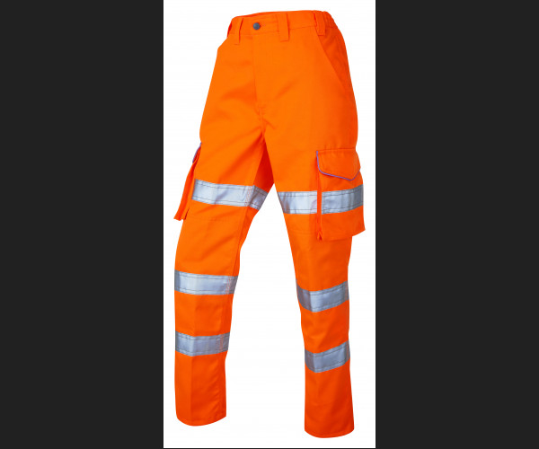 LEO PENNYMOOR Leo EcoViz Womens Poly/Cotton Cargo Trouser HV ORANGE