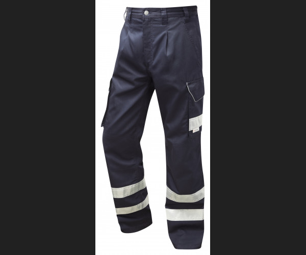 LEO ILFRACOMBE Leo EcoViz Poly/Cotton Cargo Trouser NAVY