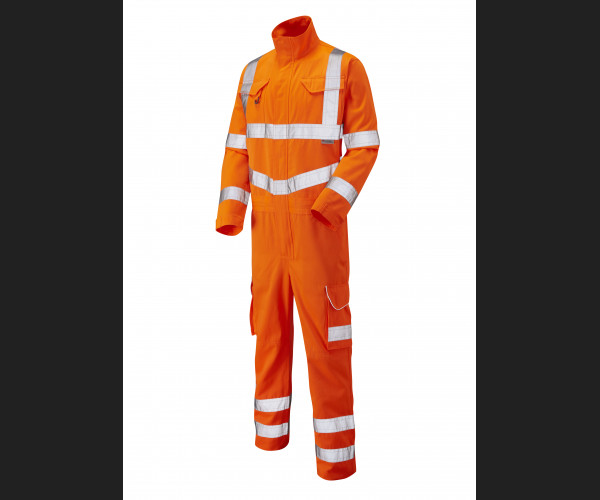 LEO MOLLAND Leo EcoViz Poly/Cotton Coverall HV ORANGE