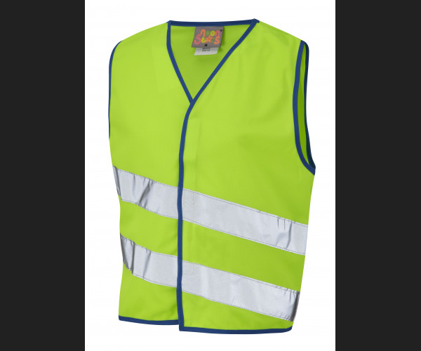 LEO NEONSTARS Leo EcoViz Childrens Waistcoat (EN 17353) LIME