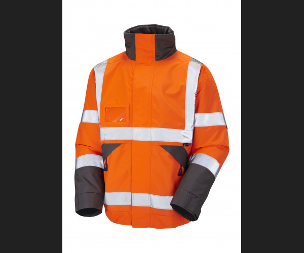 LEO BICKINGTON Leo EcoViz 4K Superior Baffle Lined Bomber Jacket HV ORANGE