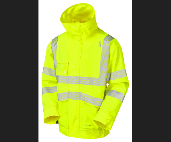 LEO DARTMOOR Leo EcoViz 10K Performance+ Breathable Bomber Jacke HV YELLOW