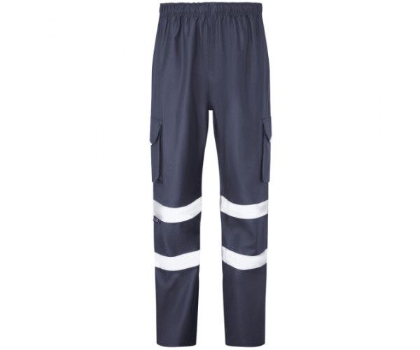 Leo APPLEDORE EcoViz® 4K Waterproof Cargo Overtrousers – Navy