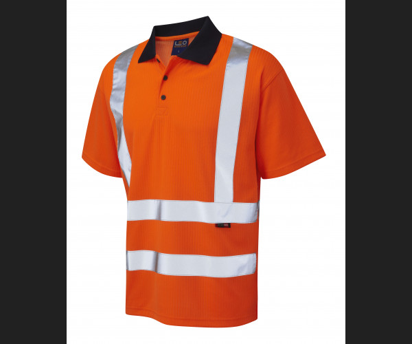 LEO CROYDE Leo EcoViz Comfort Polo Shirt HV ORANGE