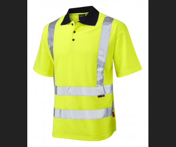 LEO CROYDE Leo EcoViz Comfort Polo Shirt HV YELLOW