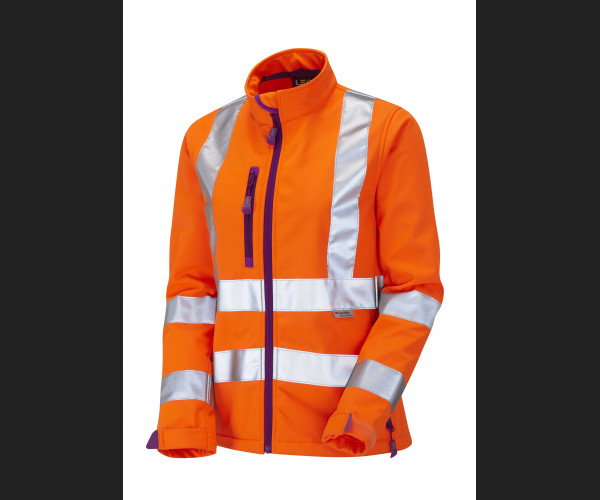 LEO HONEYWELL Leo EcoViz Womens Softshell Jacket HV ORANGE