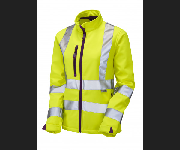 LEO HONEYWELL Leo EcoViz Womens Softshell Jacket HV YELLOW