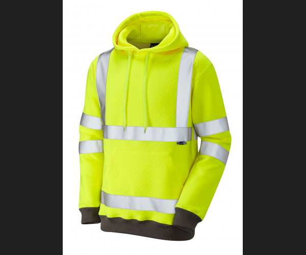 LEO GOODLEIGH Leo EcoViz Hooded Sweatshirt HV YELLOW